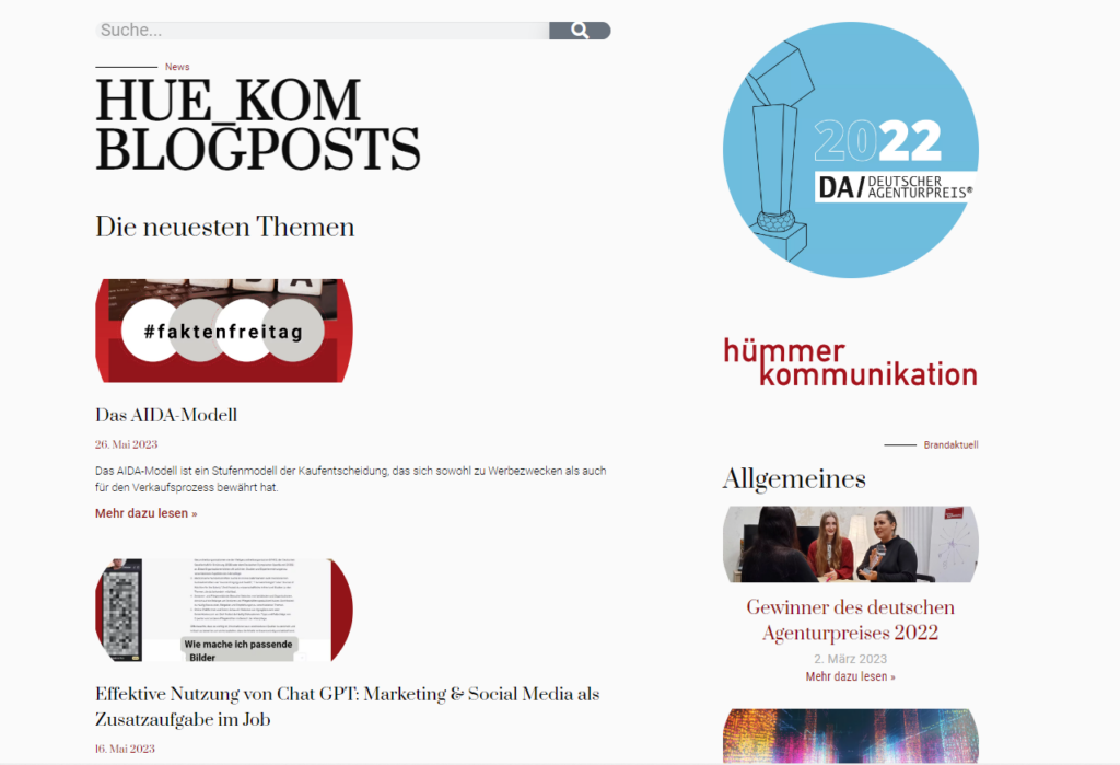 Hümmer Kommunikation Blog