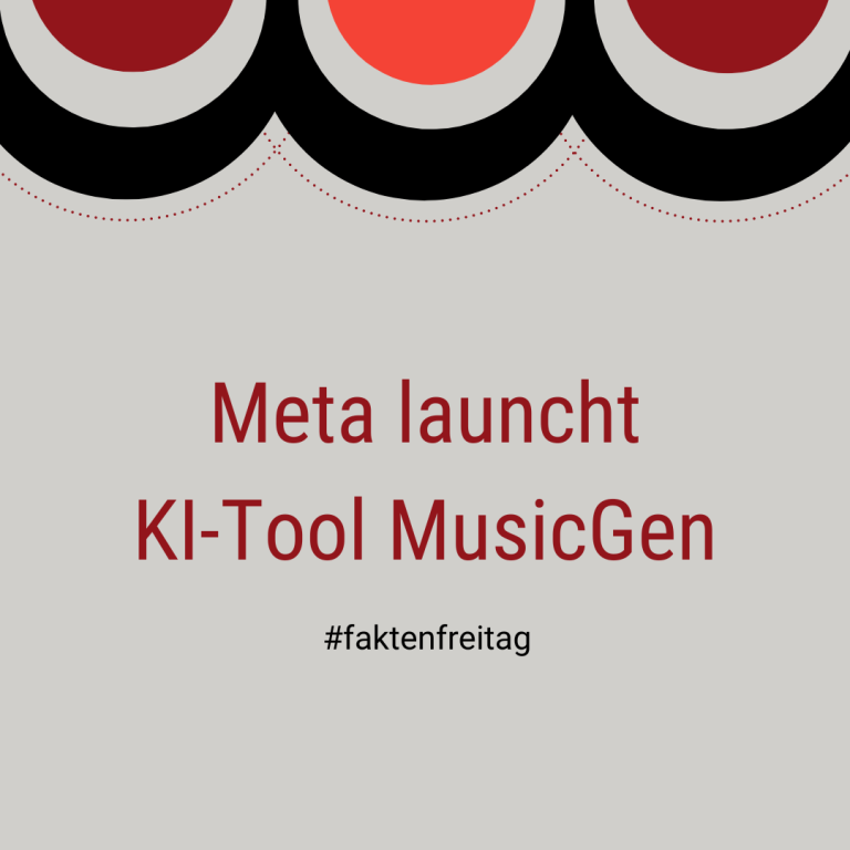 Meta laucht KI-Tool MusicGen
