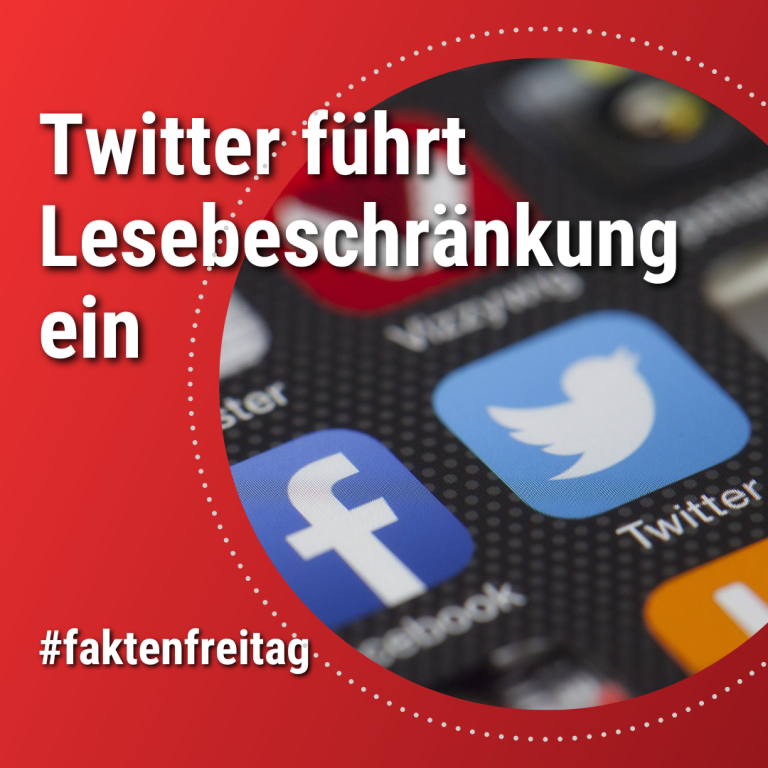 Twitter führt Lesebeschränkungen ein