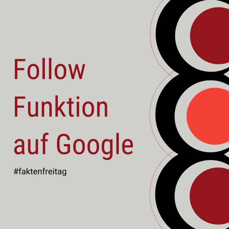 Follow Funktion auf Google