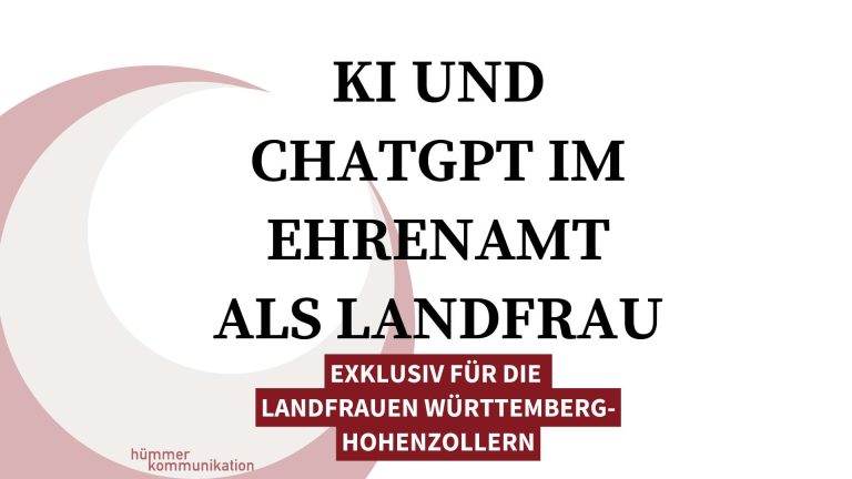 Workshop KI und ChatGPT für Landfrauen